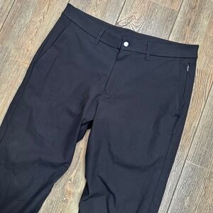 Lululemon Commission Pant Slim Black Mens Size 34x31 Work Travel Athletic
